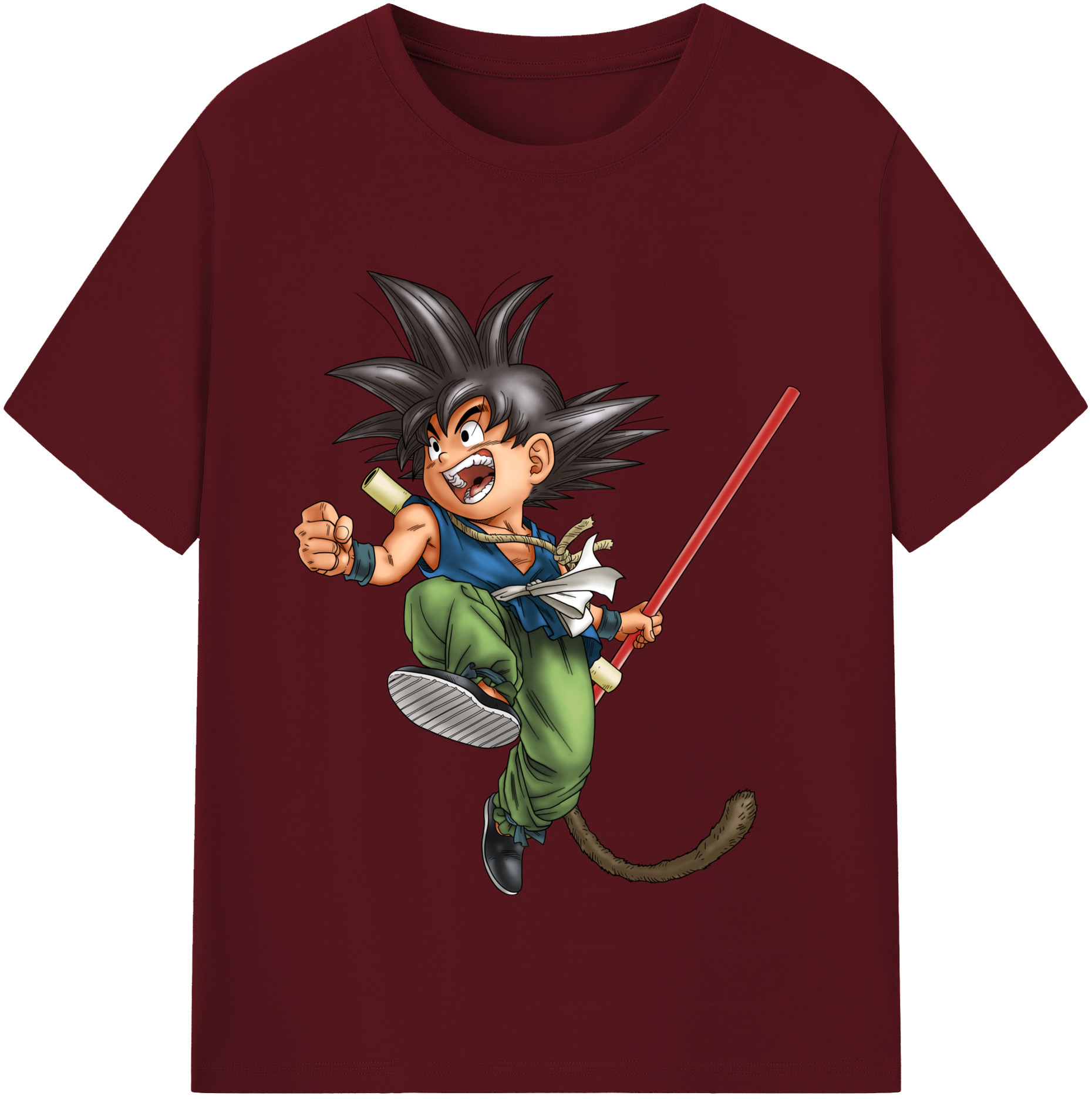 （画像用） ドラゴンボール 孫悟空（そん ごくう）Son Goku カカロット DRAGON BALL Kakarotto 綿100％半袖Tシャツ（フロントプリント）